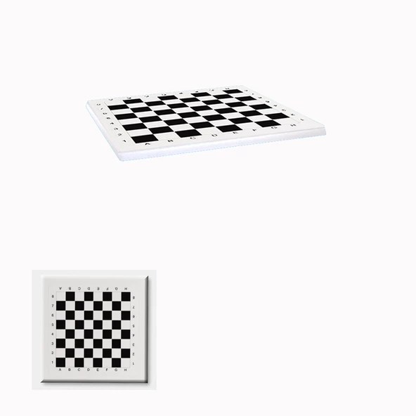 Werzalit Masa Tablası 80x80 - Santranç Desen Beyaz