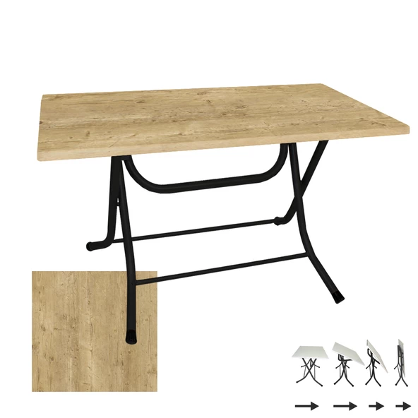 Klasik Katlanır Werzalit Tabla Masa (80x140) - Avalon Pine ürün görseli