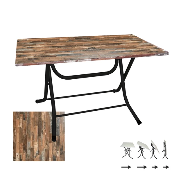 Klasik Katlanır Werzalit Tabla Masa (80x120) - Maracaibo ürün görseli