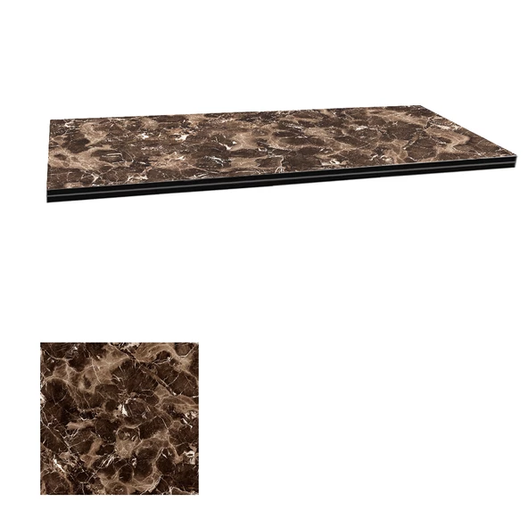 Kompakt Laminat Masa Tablası (70X120) - Karacabey Marble - 1