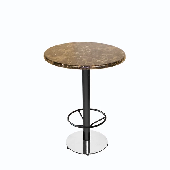 Bistro Ayaklıklı Masa (Karanfi Werzalit Yuvarlak Q70)  - Karacabey Mermer ürün görseli