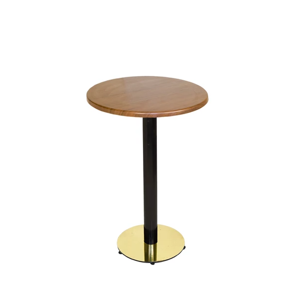 Bistro Masa (Karanfil Gold Werzalit Yuvarlak Q 60cm) - Koyu Ahşap ürün görseli
