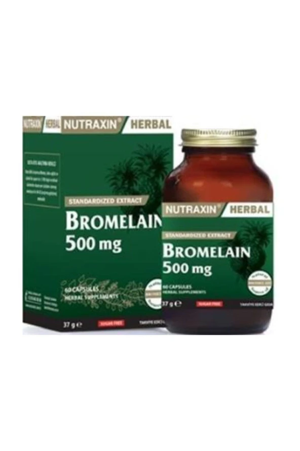 Nutraxin Bromelain 500 mg 60 Kapsul