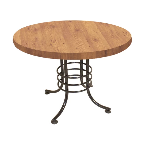 Buket Mega Laminat Yuvarlak Mutfak Masası Q110 - Novagento ürün görseli