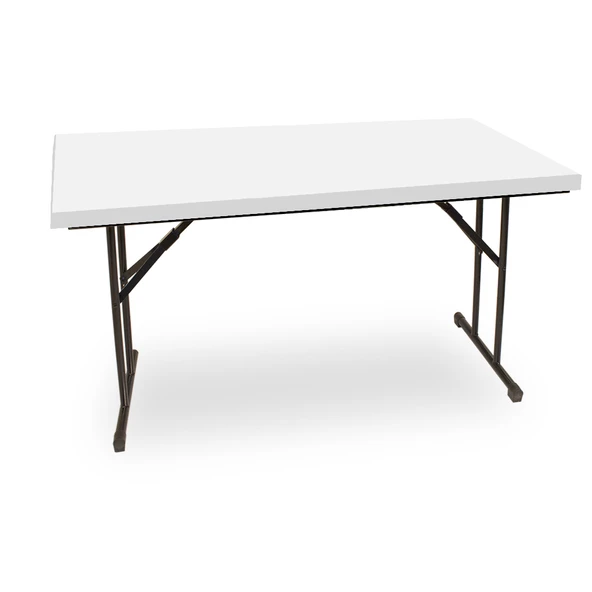 Banket Laminat Masa 80x140 (ESB-SIYAH) - Beyaz (Katlanır) ürün görseli