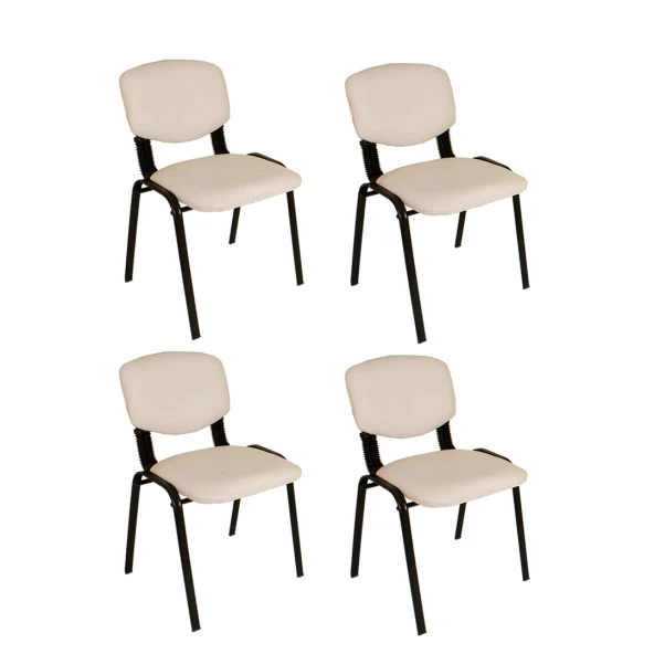 Form Ofis ve Toplantı Sandalyesi (4 Adet) - Krem