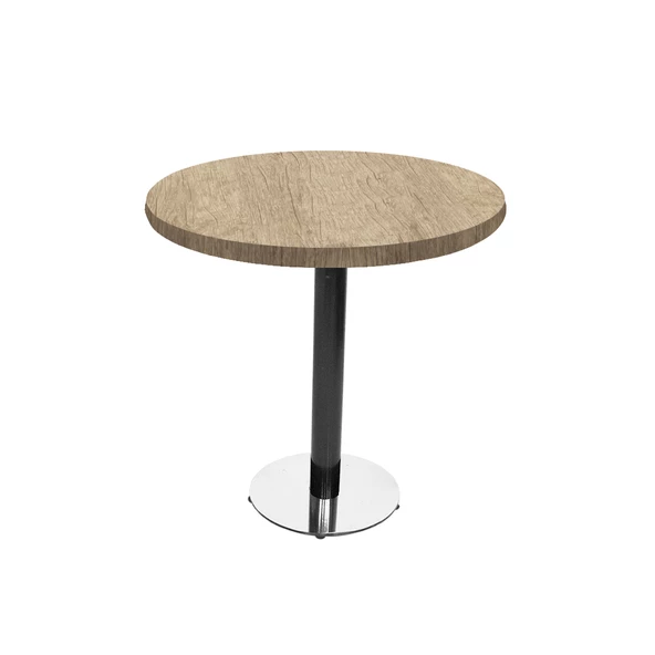 Karanfil Laminat Yuvarlak Masa Q90 - Rustic Light Oak