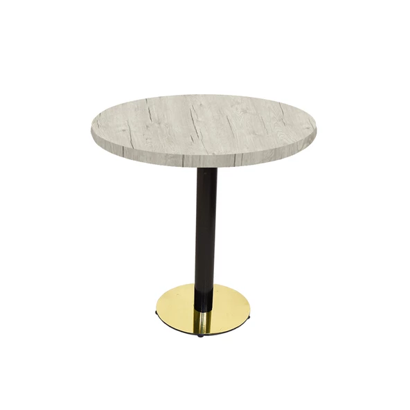 Karanfil Laminat Gold Yuvarlak Masa Q80 - Sheswood