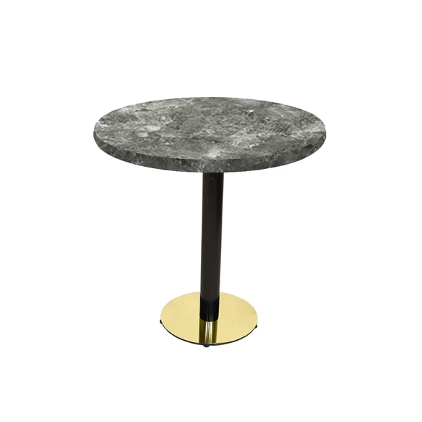 Karanfil Laminat Gold Yuvarlak Masa Q90 - Lucca