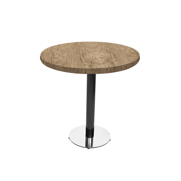 Karanfil Laminat Yuvarlak Masa Q70 - Rustic Dark Oak ürün görseli