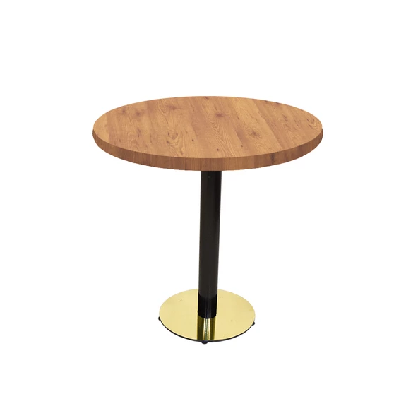 Karanfil Laminat Gold Yuvarlak Masa Q60 - Novacento ürün görseli