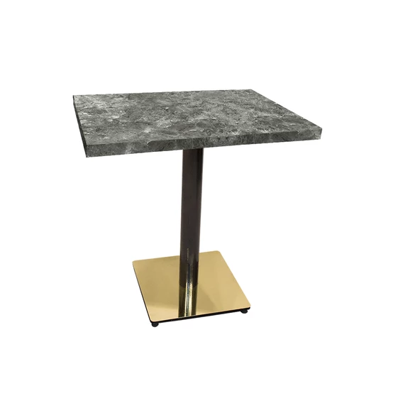 Karanfil Laminat Gold Kare Masa 80X80 - Lucca