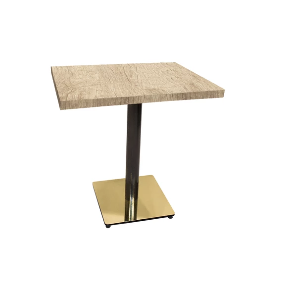 Karanfil Laminat Gold Kare Masa 70x70 - Rustic Light Oak