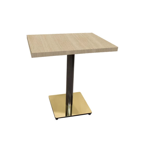 Karanfil Laminat Gold Kare Masa 70x70 - White Oak ürün görseli