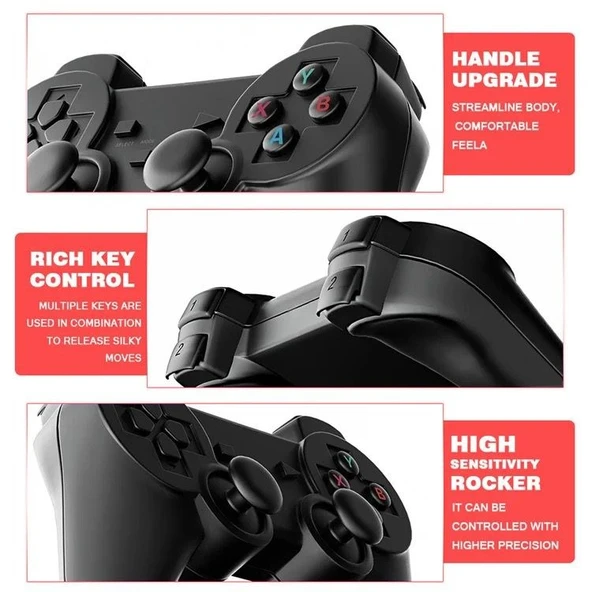 DOREKA K8 GAMESTİCK Taşınabilir mini oyun konsolu 64G 4K HD Retro oyun konsolu - 3