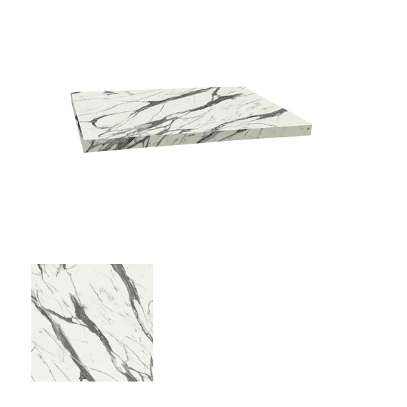 Laminat Masa Tablası (80x80) - Afyon Marble - 1