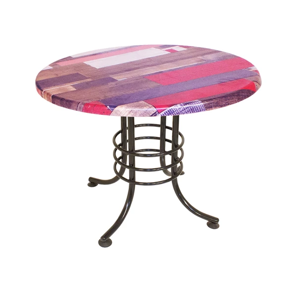 Buket Mega Werzalit Yuvarlak Mutfak Masası Q107 - Red Wood ürün görseli