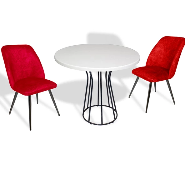 Palermo Werzalit - Nilüfer Fiskos Takımı Q80 -Beyaz Bordo ürün görseli