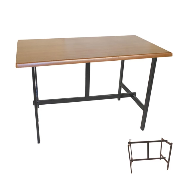 Capella Werzalit Mutfak Masası 80x120 (ESB-SIYAH) - Koyu Ahşap ürün görseli