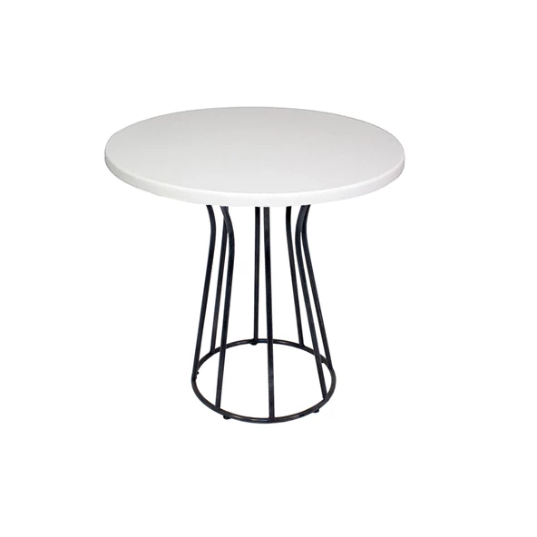 Palermo Werzalit Yuvarlak ESB Mutfak Masası Q 70cm - Beyaz ürün görseli