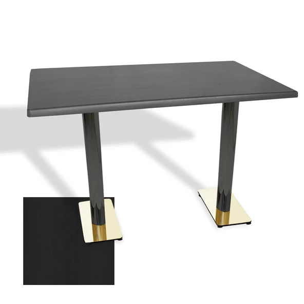 Karanfil Gold Werzalit Masa (80x140) - Siyah ürün görseli