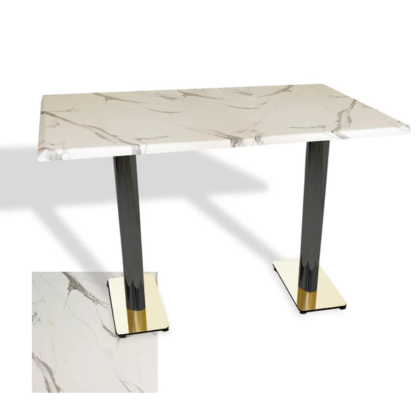 Karanfil Gold Werzalit Masa (80x140) - Afyon Mermer ürün görseli