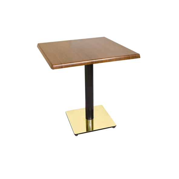 Karanfil Werzalit Gold Kare Masa 80X80  - Koyu Ahşap