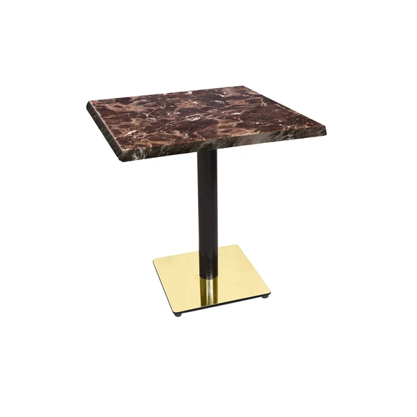 Karanfil Werzalit Gold Kare Masa 70x70 - Karacabey Mermer