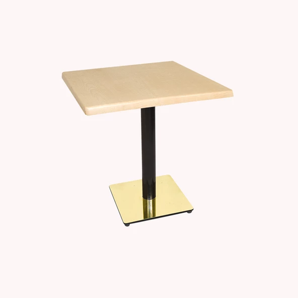 Karanfil Werzalit Gold Kare Masa 70x70 - Akçaağaç