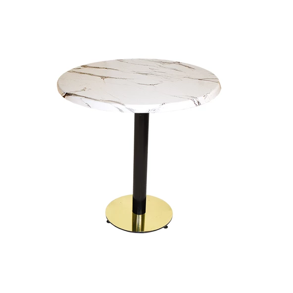 Karanfil Werzalit Yuvarlak Gold Masa Q90 - Afyon Mermer ürün görseli