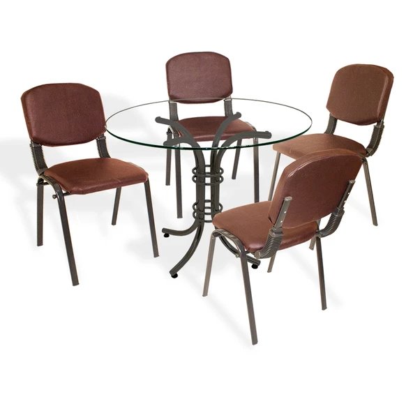 Buket - Form Ofis Toplantı Masa Takımı - Kahve