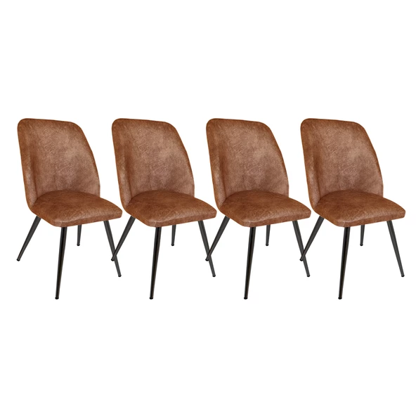 Nilüfer Sandalye ESB (4 Adet) - Kahve - 1