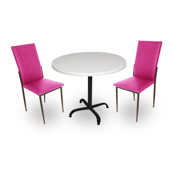 Indigo Werzalit Yuvarlak - Gözde Fiskos Seti (70 cm çap) - Mor ürün görseli