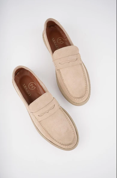 Muggo DENZEL Garantili Günlük Klasik Hakiki Deri Casual Rahat Ortopedik Bağcıksız Erkek Ayakkabı - 11