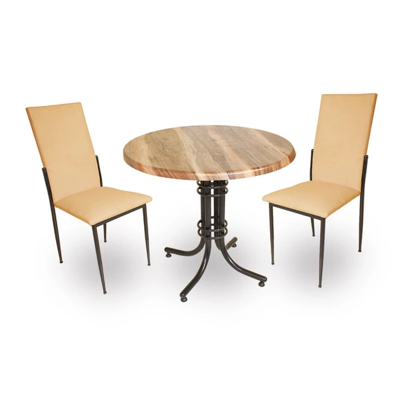 Buket Werzalit Yuvarlak ESB-Gözde 2li Mutfak Masa Takımı - Indiana Wood Kapiçino ürün görseli