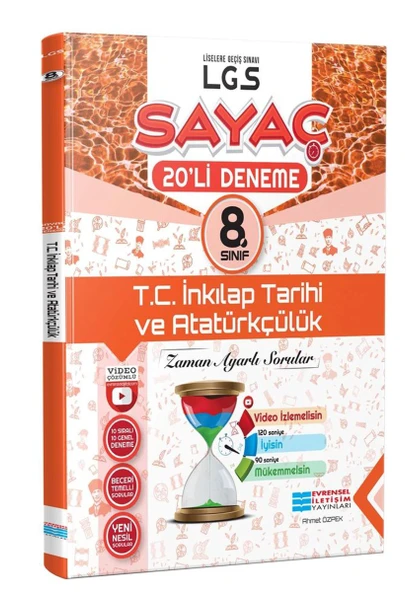 Evrensel İletişim 8.Sınıf İnkılap Tarihi Sayaç 20Li Deneme