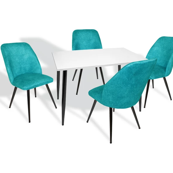 Manolya - Nilüfer ESB Mutfak Masa Takımı - Turkuaz ürün görseli 1