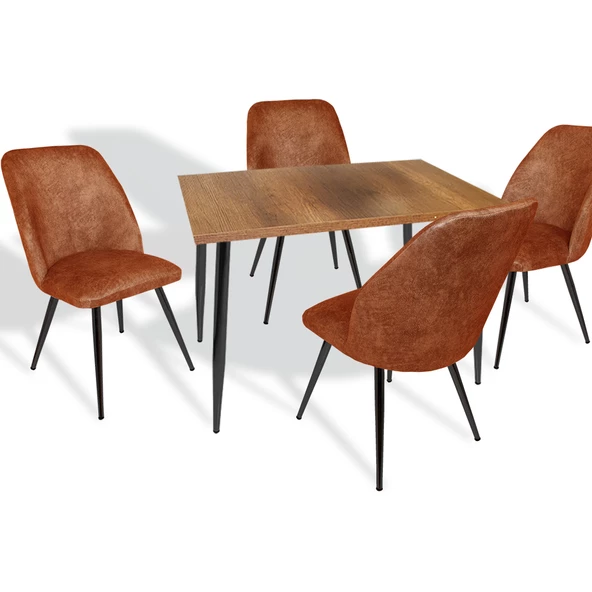 Manolya - Nilüfer ESB Mutfak Masa Takımı - Kahve ürün görseli