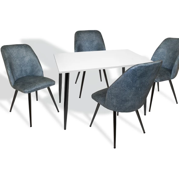 Manolya - Nilüfer ESB Mutfak Masa Takımı - Mavi ürün görseli