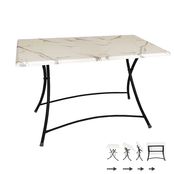 Modern Katlanır Werzalit Tabla Masa (70x120) - Afyon Mermer ürün görseli