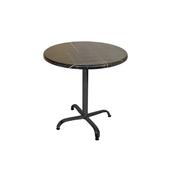 Indigo Werzalit Yuvarlak Mutfak Masası 70cm Çap (ESB Siyah) - Palazzo ürün görseli