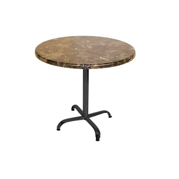 Indigo Werzalit Yuvarlak Mutfak Masası 90cm Çap (ESB Siyah) - Karacabey Mermer ürün görseli