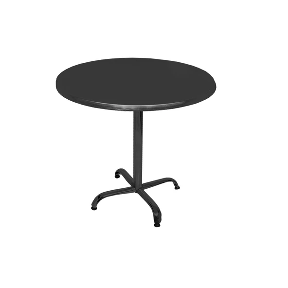 Indigo Werzalit Yuvarlak Mutfak Masası 90cm Çap (ESB Siyah) - Siyah ürün görseli