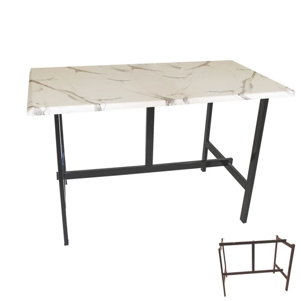 Capella Werzalit Mutfak Masası 70x120 (ESB-SIYAH) - Afyon Mermer ürün görseli