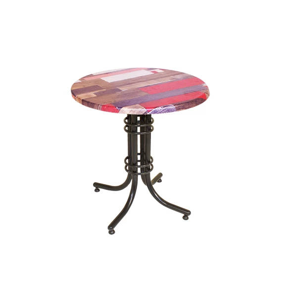 Buket Werzalit Yuvarlak ESB Mutfak Masası 70cm  - Red Wood ürün görseli