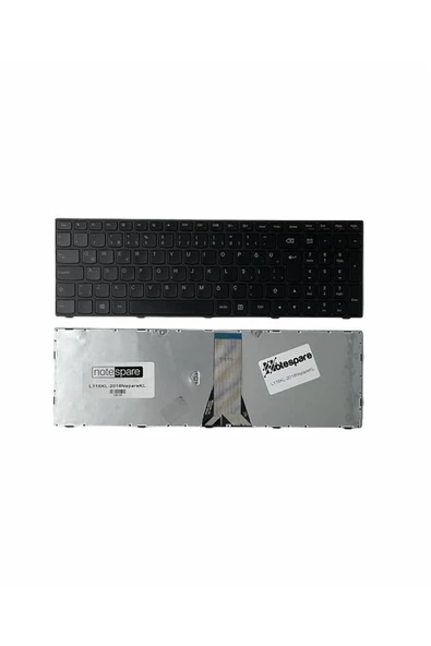 Lenovo ile Uyumlu B5080, B50-80, B5130, B51-30, B5135, B51-35 Notebook Klavye Siyah TR - 1