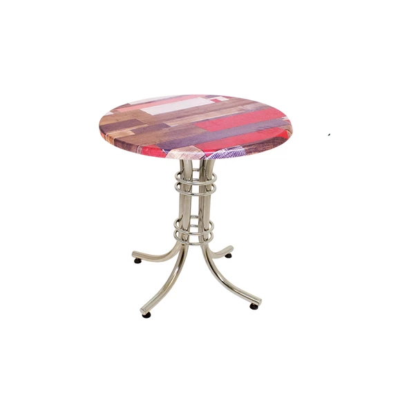 Buket Werzalit Yuvarlak Mutfak Masası 60cm - Red Wood ürün görseli