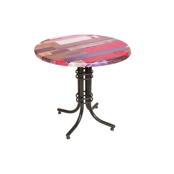 Buket Werzalit Yuvarlak ESB Mutfak Masası 90cm - Red Wood ürün görseli