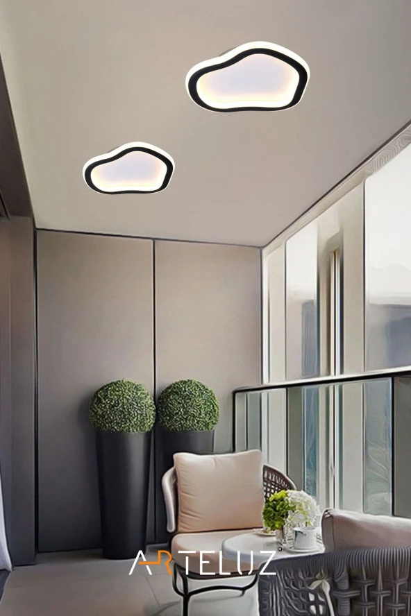ARTELUZ ASİMETRİK MODEL MODERN PLAFONYER AVİZE (23 CM) - 3