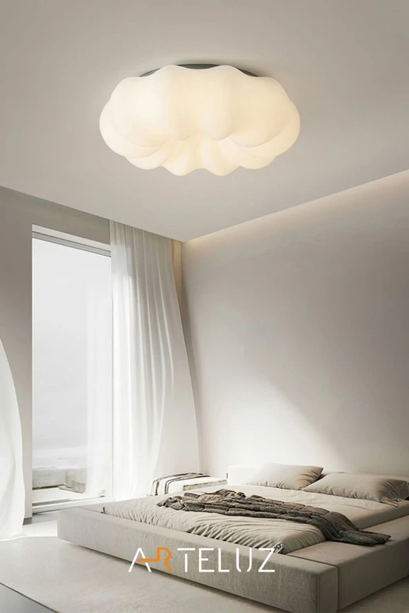 ARTELUZ LUXURY BULUT MODEL MODERN PLAFONYER AVİZE (55 CM) - 5